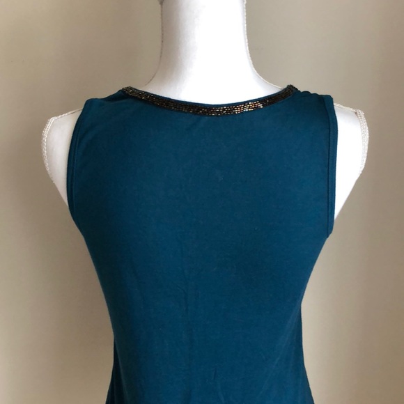 NWOT A.N. A. Tank w/ Neck and Pocket Embellishment - Picture 3 of 5